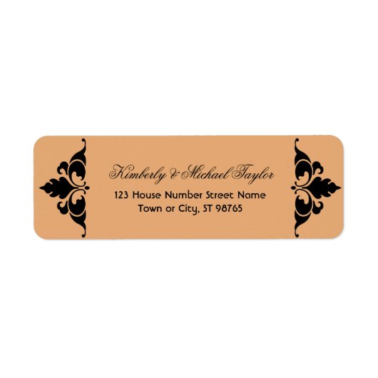 Gold Black Vintag Modern Art Deco Hochzeit (Vorne)