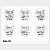 Gold Black Watercolor Wild One Wild Time Sticker (Blatt)