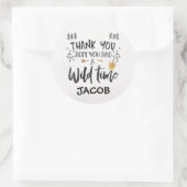 Gold Black Watercolor Wild One Wild Time Sticker (Tasche)