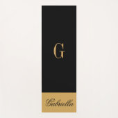 Gold Black Yogamatte (Vorderseite)