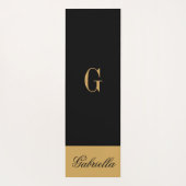 Gold Black Yogamatte (Rückseite)