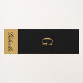 Gold Black Yogamatte (Vorderseite (Horizontal))