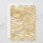 Gold Black Zebra Print Brautparty Einladung (Rückseite)