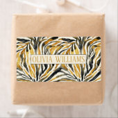 Gold Black Zebra Print Pattern (Insitu)