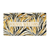 Gold Black Zebra Print Pattern (Vorne)