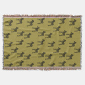 Gold Black Zebras Decke (Vorderseite)