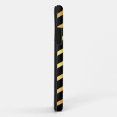 Gold & Black Zig Zag Muster Case-Mate iPhone Hülle (Hinten/Rechts)