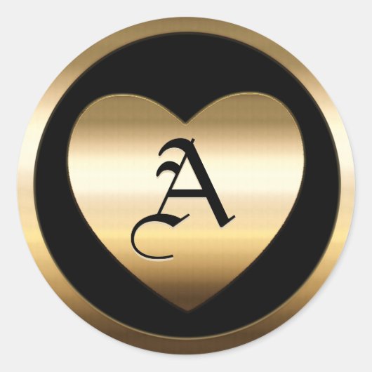 Gold Blank Template Faux Textured Foil Classic Rou Runder Aufkleber (Vorderseite)