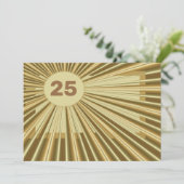 Gold Blast Birthday Card Karte (Stehend Vorderseite)
