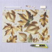 Gold Blätter Almond Beige Hochzeit im Herbst Seidenpapier (Handwerk)