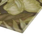 Gold-Blätter auf der Black Cutting Board Schneidebrett (Ecke)