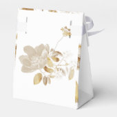 Gold-Blätter auf Goldrahmen-Hochzeiten Geschenkschachtel (Rückseite)