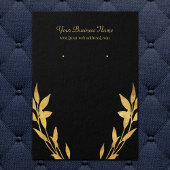 Gold Blätter Black Custom Earring Card