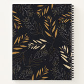 Gold-Blätter Blank-eigenes Cookbook Rezept zum Sch Notizblock (Rückseite)