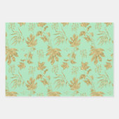 Gold Blätter Blue Green Spring Brautparty (Vorderseite 3)