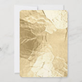 Gold-Blätter-Brautparty Einladung (Rückseite)