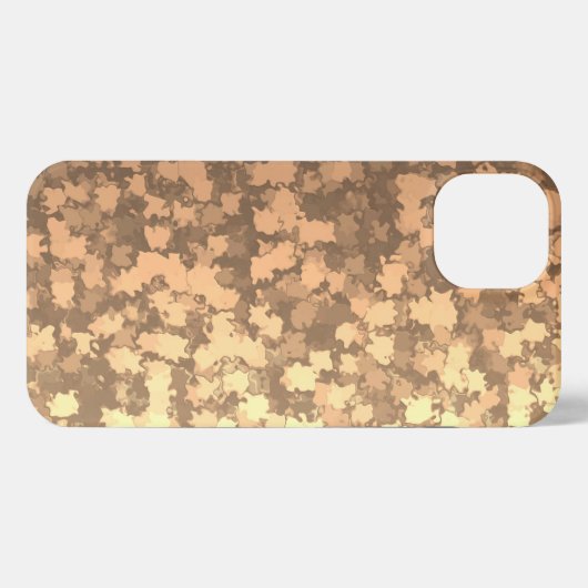Gold Blätter Camouflage iPhone Case iPhone Hülle (Rückseite (Horizontal))