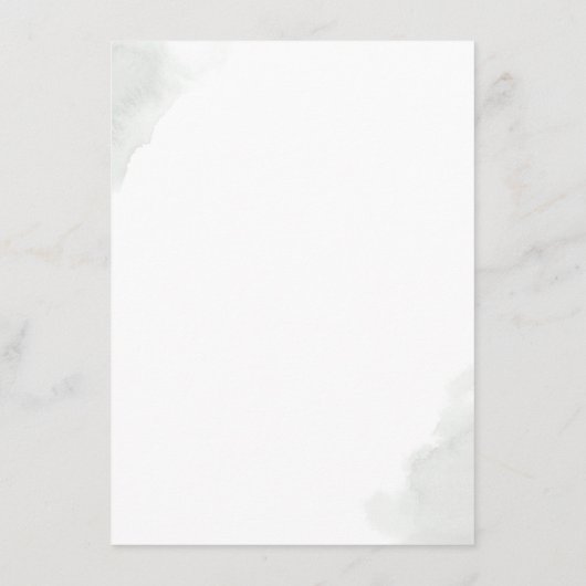 Gold Blätter & Eukalyptus Grüne Hochzeitsstimmung Begleitkarte (Rückseite)