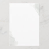 Gold Blätter & Eukalyptus Grüne Hochzeitsstimmung Begleitkarte (Rückseite)