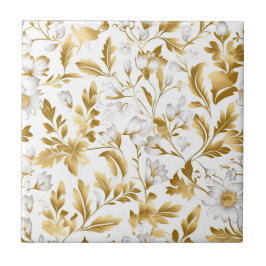 Gold-Blätter Fliese