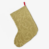 Gold-Blätter Großer Weihnachtsstrumpf (Rückseite (Hängend))