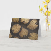 Gold-Blätter Karte (Gelbe Blume)