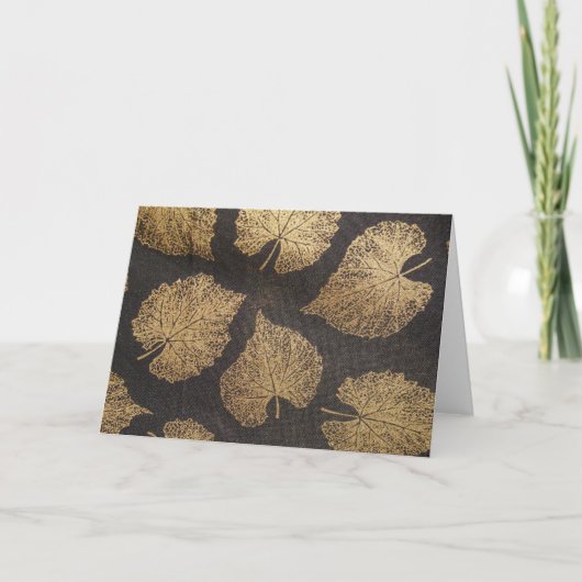 Gold-Blätter Karte (Vorderseite)