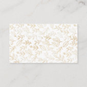 Gold Blätter Musterbeispiel: Wie viele Kisses Game Begleitkarte (Rückseite)