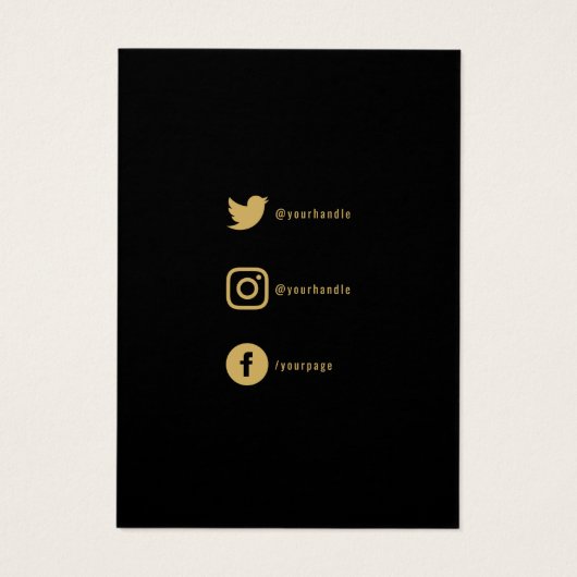 Gold-Blätter, Ohrring-Display-Karte (Rückseite)