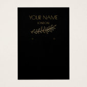 Gold-Blätter, Ohrring-Display-Karte (Vorderseite)