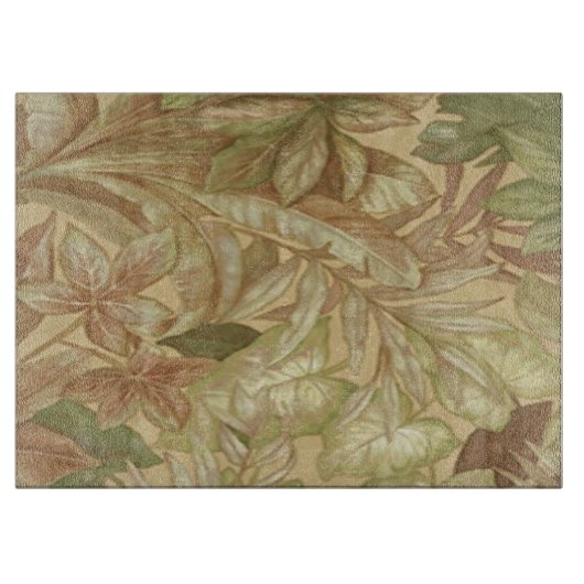 Gold-Blätter-Schneideboard Schneidebrett (Vorderseite)