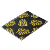 Gold Blätter Spiral Foto Notebook Notizblock (Linke Seite)