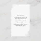 Gold-Blätter und Eukalyptus-Grüne Träume verblasst Visitenkarte (Rückseite)