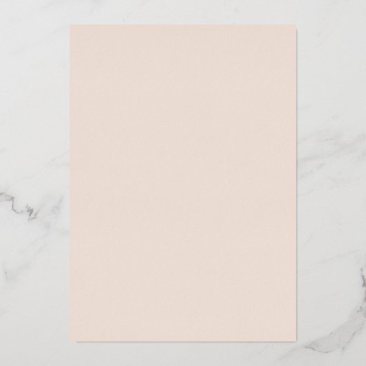 Gold Blätter und Frame Wedding Folieneinladung (Rückseite)