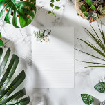 Gold-Blätter und weiße Federn ausgekleidet Notizblock<br><div class="desc">Gold-Blätter und weiße Federn,  die mit Notepad ausgekleidet sind

Leicht ausgekleidetes Notizpapier mit goldenen Blätter und weißen Federn.</div>