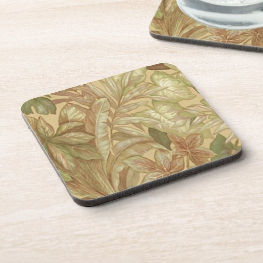 Gold-Blätter-Untersetzer Getränkeuntersetzer (Linke Seite)