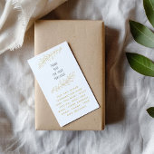 Gold Blätter Vielen Dank Begleitkarte