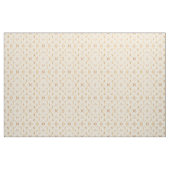 Gold Blätter Weiß Elegantes Muster Stoff (Yard (91,4 cm))