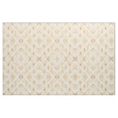 Gold Blätter Weiß Elegantes Muster Stoff (Fat Quarter (45,7 x 55,9 cm))