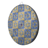 Gold Blau Davidstern-Kunstpaneele Dartscheibe (Vorderseite rechts)