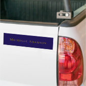 Gold & Blau Farbe Professionell Schlicht Modern Autoaufkleber (Auf Lkw)