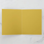 Gold & Blau Farbiges Monogramm Professioneller Anf Karte (Innenseite)