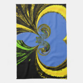 Gold Blau Handtuch (Vertikal)