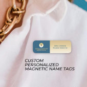 Gold & Blau, kundenspezifisch Personalisiertes Unt Namensschild