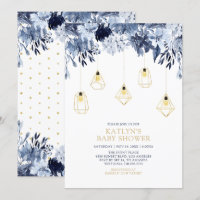 Gold & Blau | Lichter Boho-chic Baby Shower