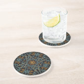 Gold & Blau: Ornamental Vintag Getränkeuntersetzer (Seite)