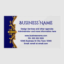 Gold Blau Professionell Elegant Offiziell Verziert