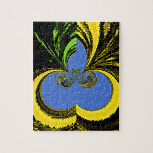 Gold Blau Puzzle