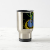 Gold Blau Reisebecher (Mittel)