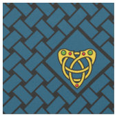 Gold/Blau-/Schwarzwebart, Diamant, keltisches Stoff (Nahaufnahme)